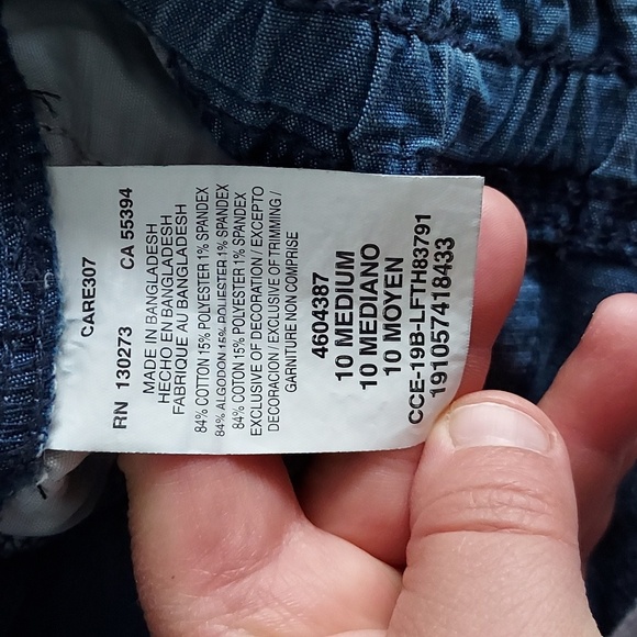 Lee Relaxed Fit Mid Wise Capri jeans blue 10 medium - Picture 8 of 12